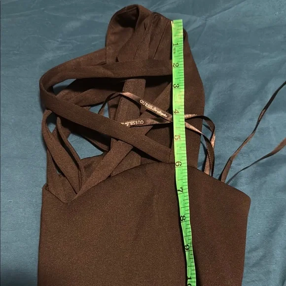 Chic Black Sheath Dress with Spaghetti Straps - Picture 10 of 16